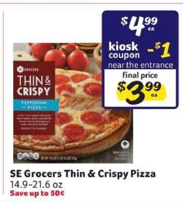 SE Grocers Thin & Crispy Pizza