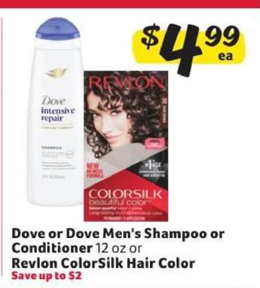 Dove or Dove Men's Shampoo or Conditioner / Revlon ColorSilk Hair Color