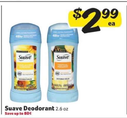 Suave Deodorant