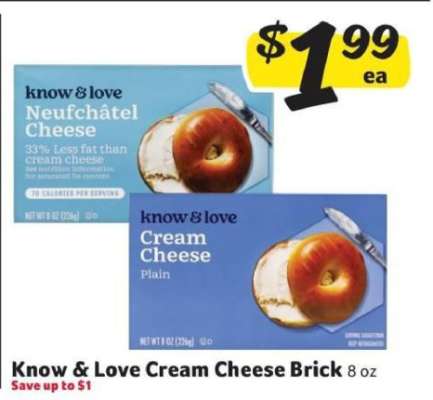 Know & Love Cream Cheese Brick