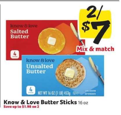 Know & Love Butter Sticks