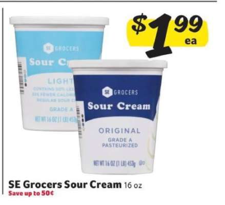 SE Grocers Sour Cream