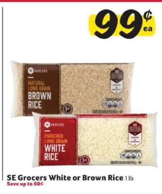SE Grocers White or Brown Rice