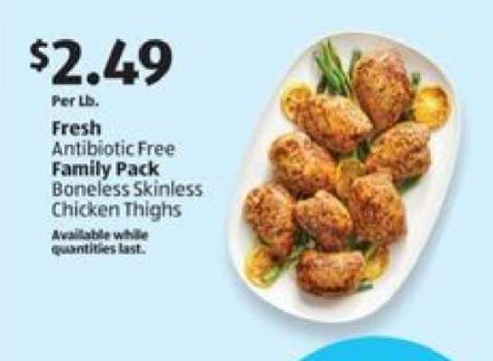 Fresh Family Pack Boneless Skinless Chicken Thighs
