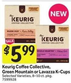 Keurig Coffee Collective, Green Mountain or Lavazza K-Cups