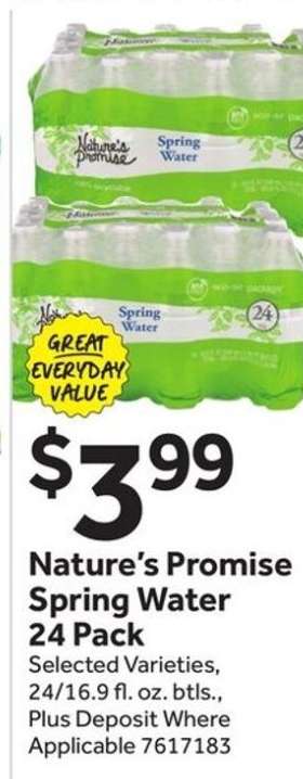 Nature's Promise Spring Water 24 Pack