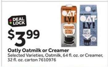 Oatly! Oatmilk or Creamer