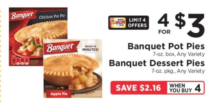 Banquet Pot Pies / Banquet Dessert Pies