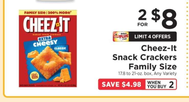 Cheez-It Snack Crackers Family Size