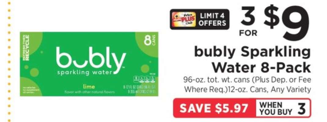 bubly Sparkling Water 8-Pack