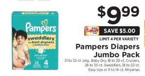 Pampers Diapers Jumbo Pack