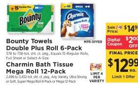 Charmin Bath Tissue Mega Roll 12-Pack