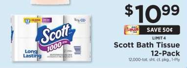 Scott Bath Tissue 12-Pack