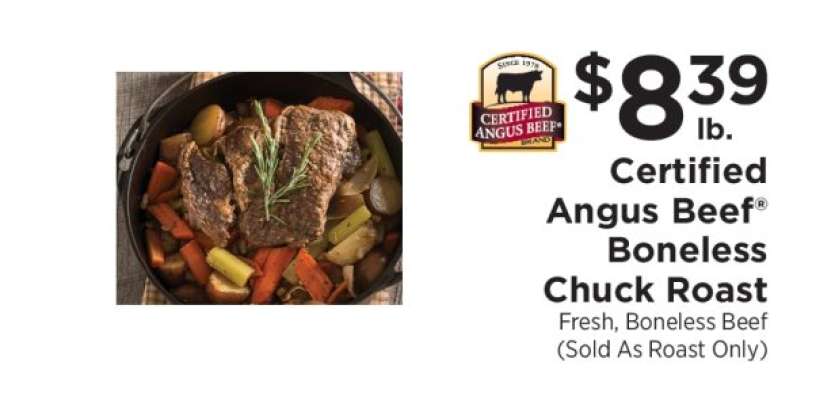 Certified Angus Beef Boneless Chuck Roast