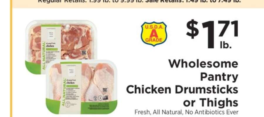 Wholesome Pantry Chicken Drumsticks or Thighs