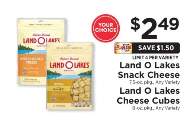 Land O Lakes Snack Cheese / Cheese Cubes