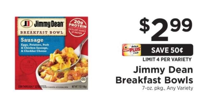 Jimmy Dean Breakfast Bowls