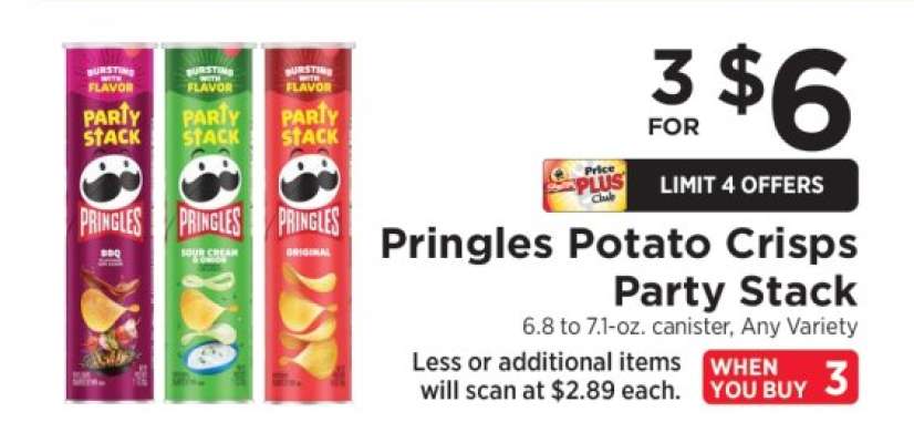 Pringles Potato Crisps Party Stack