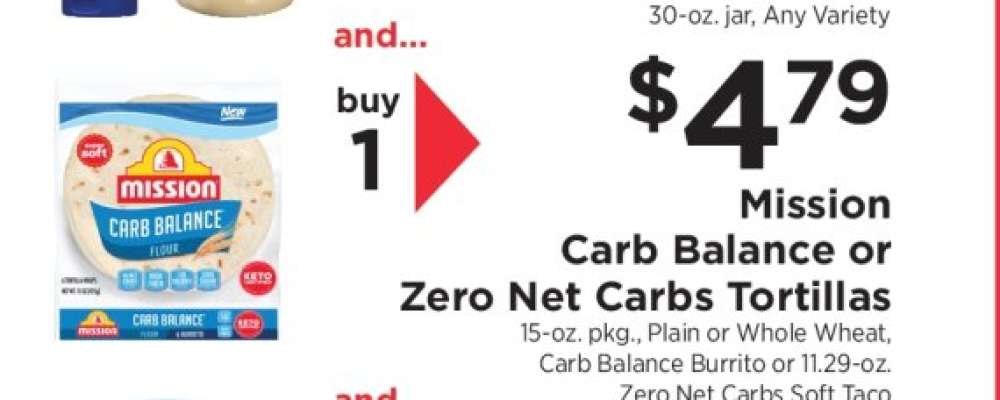 Mission Carb Balance or Zero Net Carbs tortillas