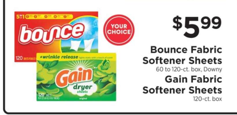 Bounce & Gain Fabric Softener Sheets
