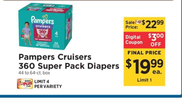 Pampers Cruisers 360 Super Pack Diapers
