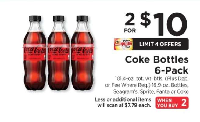 Coke Bottles 6-Pack