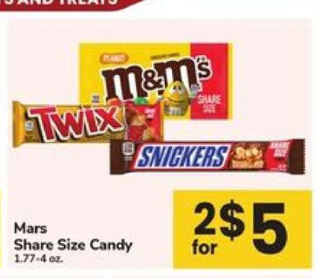 Mars Share Size Candy