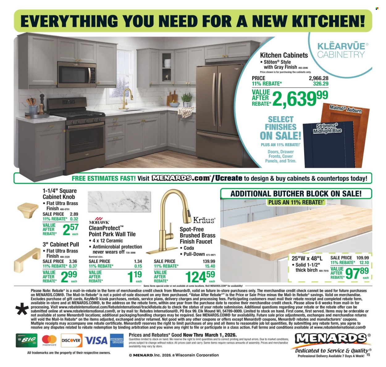 Menards ad - 02/15/2026 - 03/01/2026. Page 21