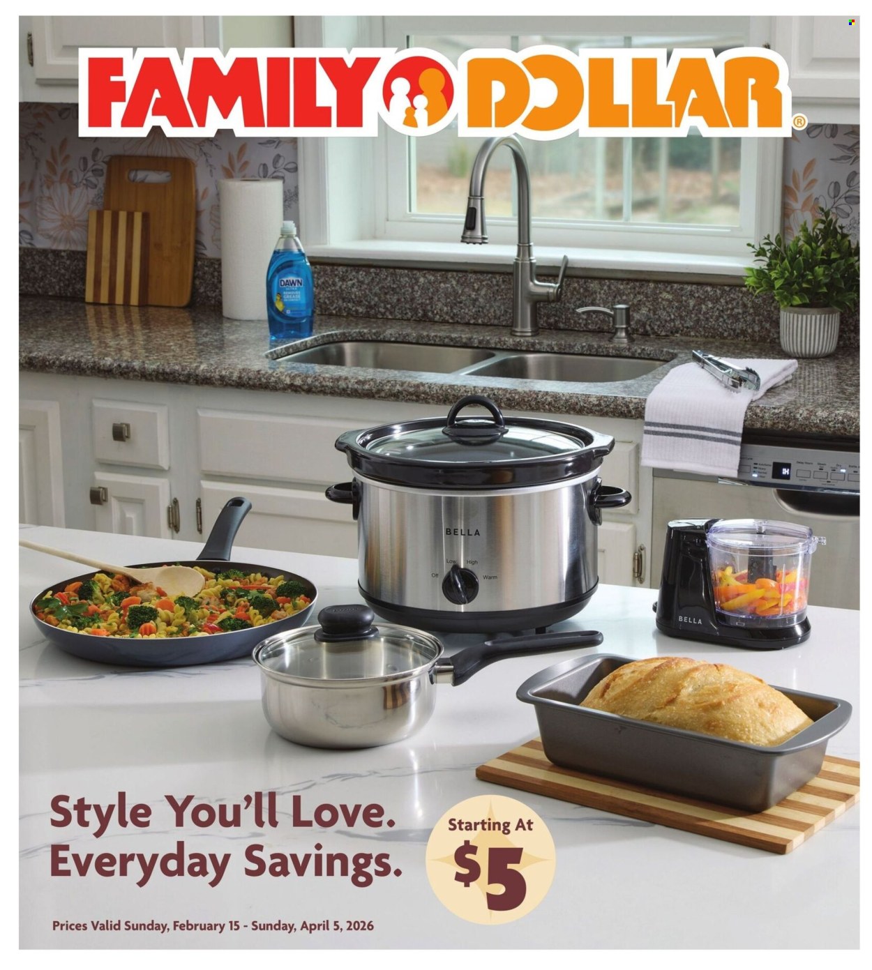 Family Dollar ad - 02/15/2026 - 04/05/2026. Page 1