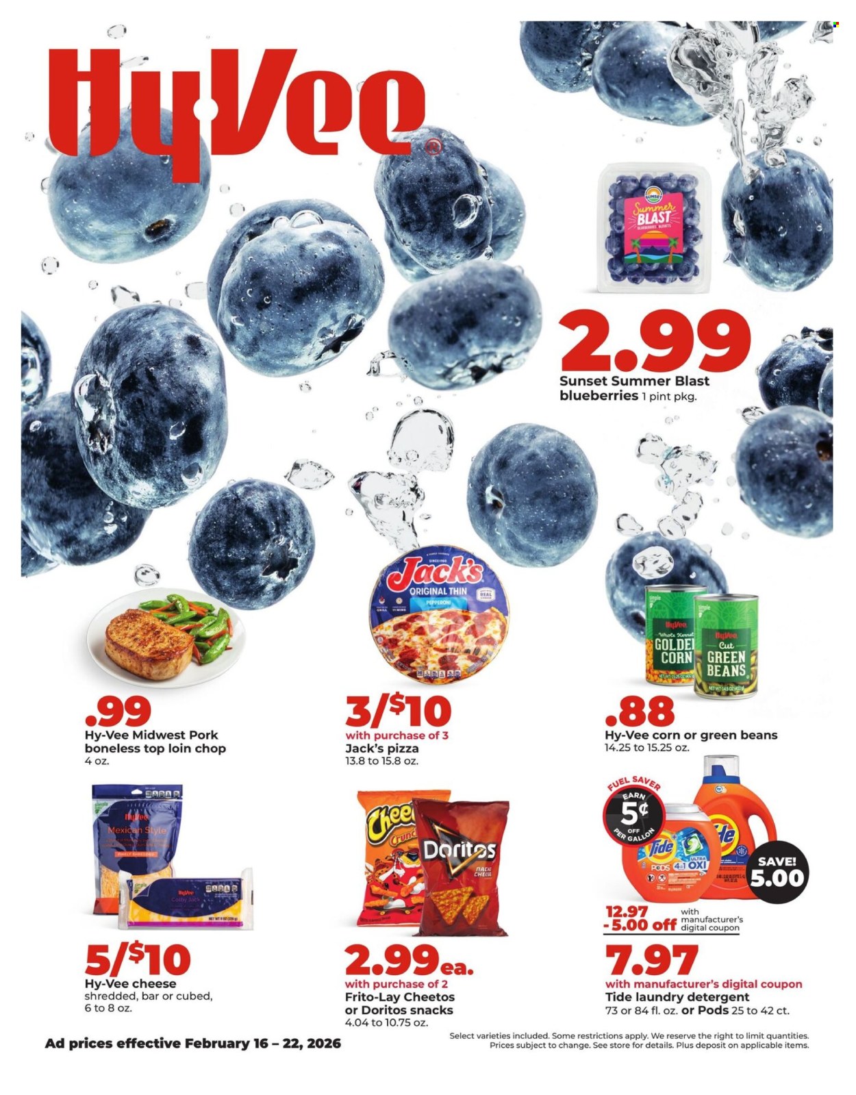 Hy-Vee ad - 02/16/2026 - 02/22/2026. Page 1