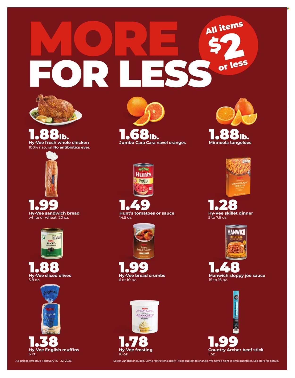 Hy-Vee ad - 02/16/2026 - 02/22/2026. Page 18