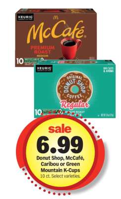 Donut Shop, McCafé, Caribou or Green Mountain K-Cups