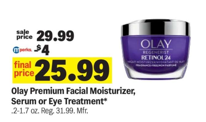 Olay Premium Facial Moisturizer, Serum or Eye Treatment