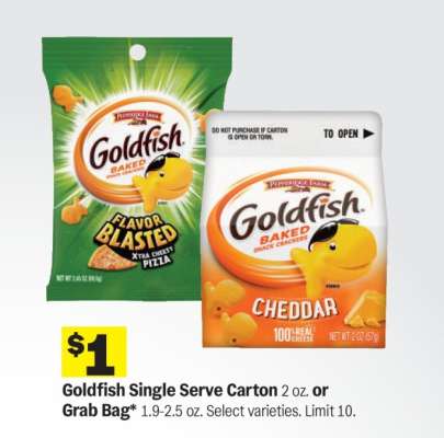 Goldfish Single Serve Carton or Grab Bag