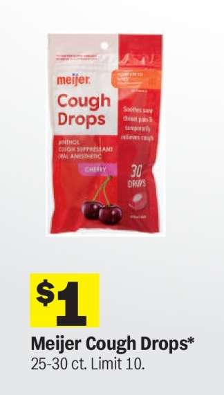 Meijer Cough Drops