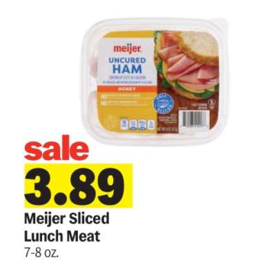 Meijer Sliced Lunch Meat