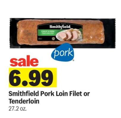 Smithfield Pork Loin Filet or Tenderloin