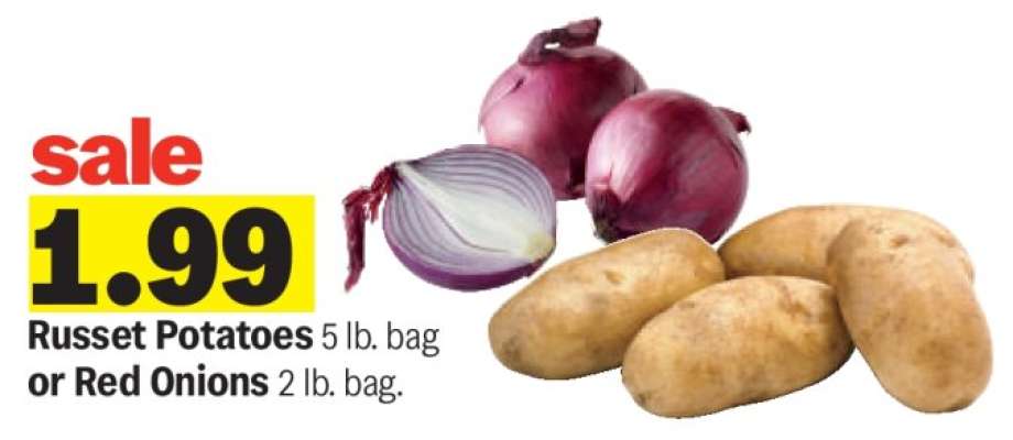 Russet Potatoes or Red Onions