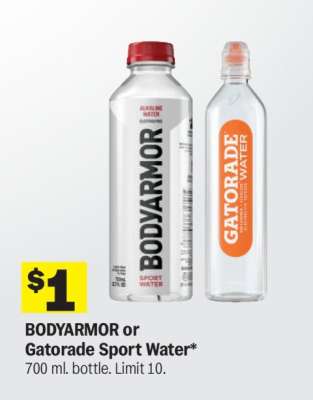 BODYARMOR or Gatorade Sport Water