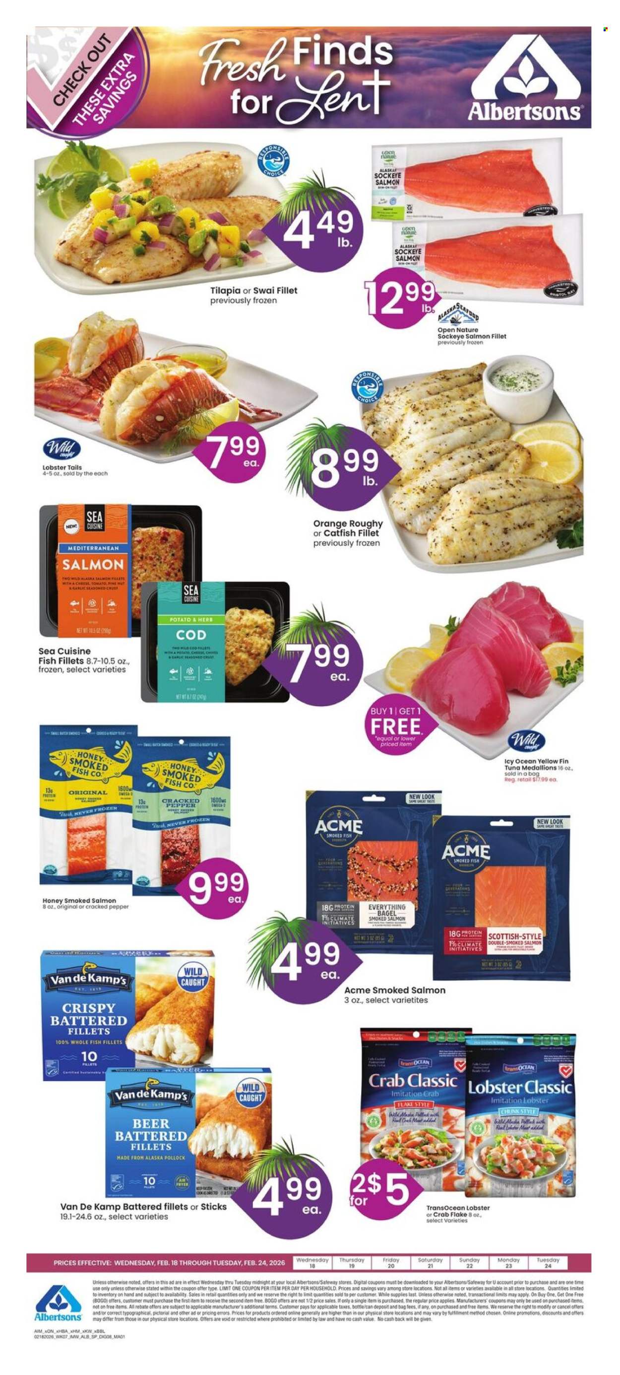Albertsons ad - 02/18/2026 - 02/24/2026. Page 2
