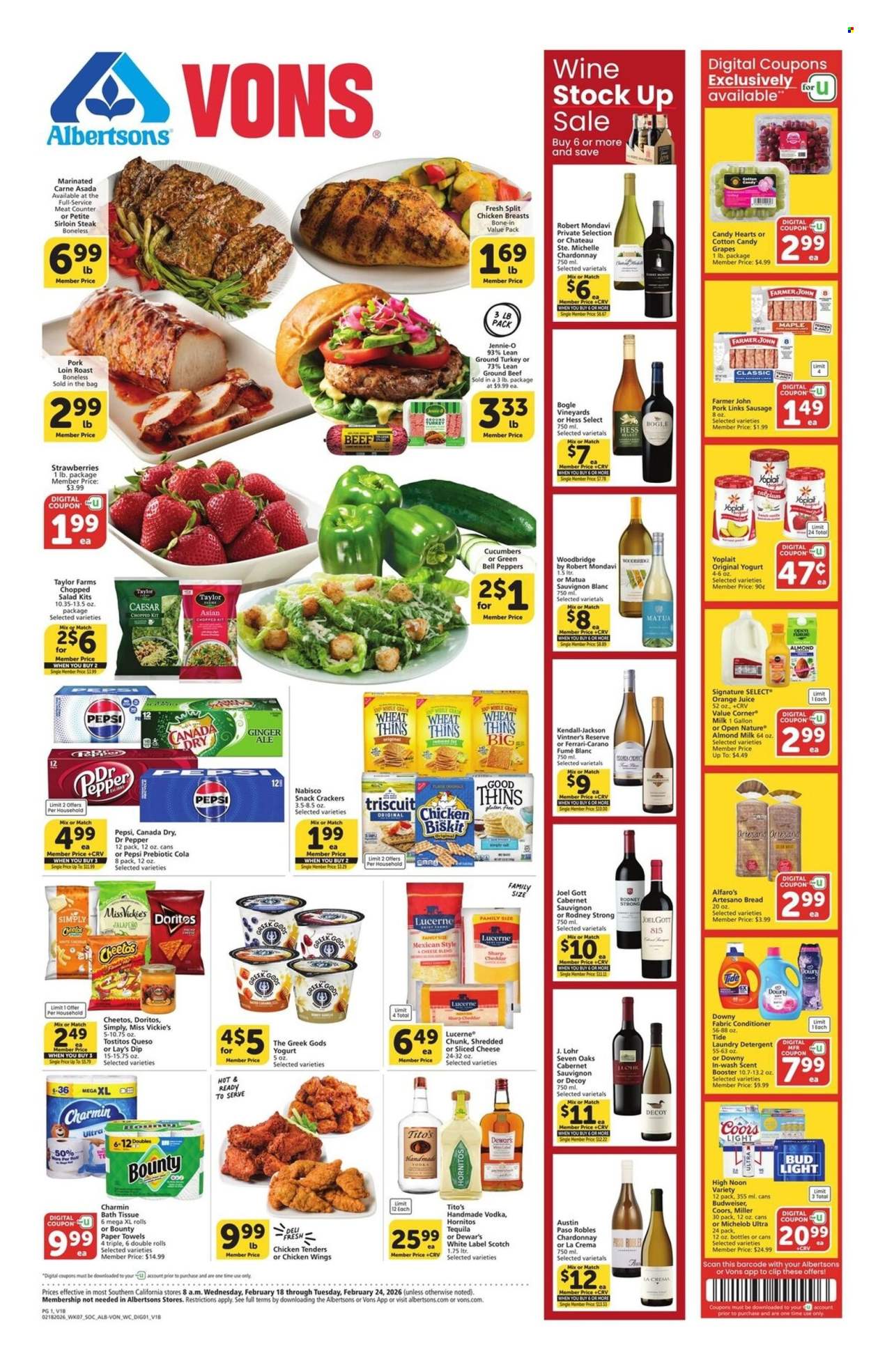 Albertsons ad - 02/18/2026 - 02/24/2026. Page 1