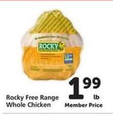 Rocky Free Range Whole Chicken