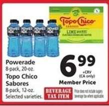 Powerade / Topo Chico Sabores