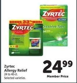 Zyrtec Allergy Relief
