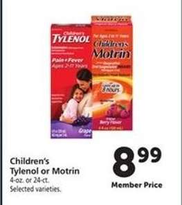 Children's Tylenol or Motrin