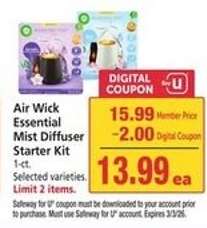 Air Wick Essential Mist Diffuser Starter Kit