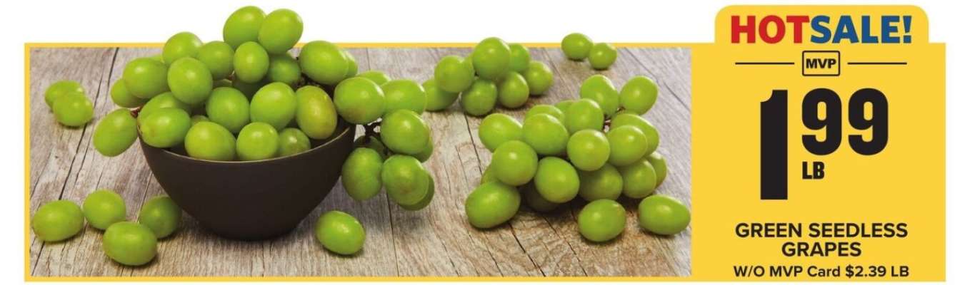 Green Seedless Grapes