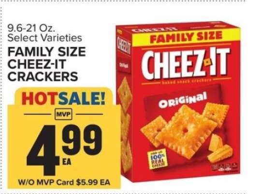 Family Size Cheez-It Crackers