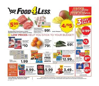 Food 4 Less Flyer - 02/18/2026 - 02/24/2026.