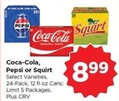 Coca-Cola, Pepsi or Squirt